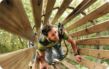 Newcastle stag party activity idea: Go Ape at Matfen Hall