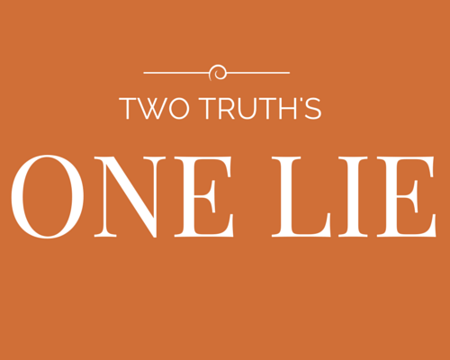 two truth's one lie game