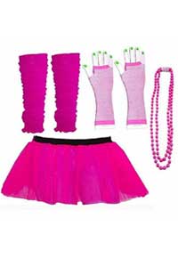 80s style hen party tutu and accessories