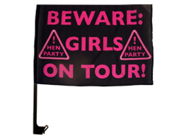car flag for hen parties